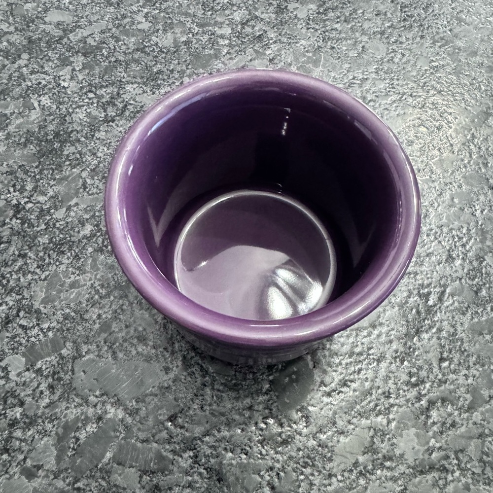 Longaberger small canister bowl eggplant - Picture 6 of 7